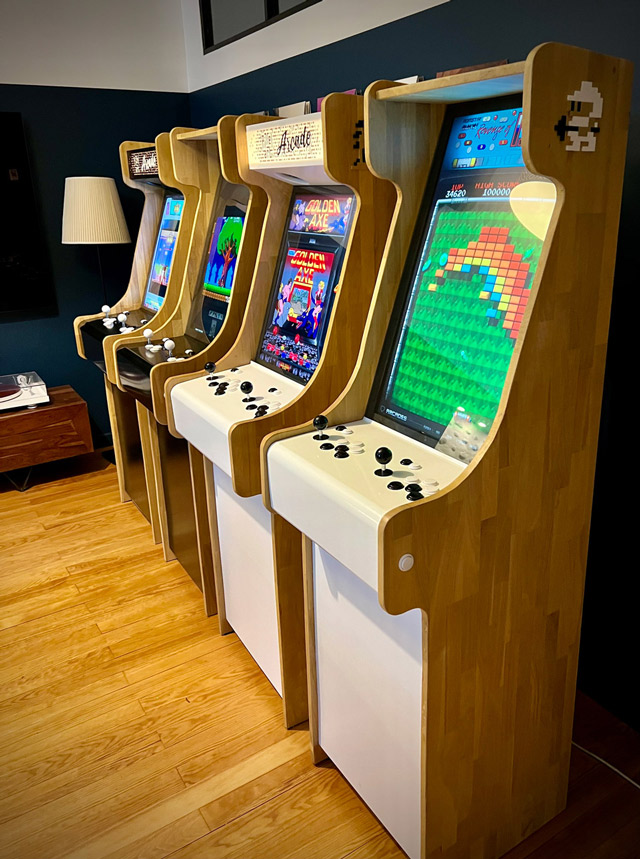 pixel art cafe arcade