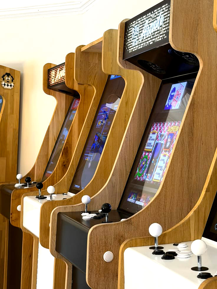 pixel art cafe arcade