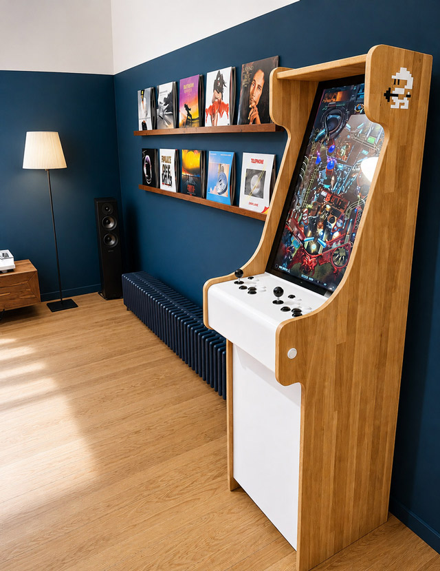pixel art cafe arcade