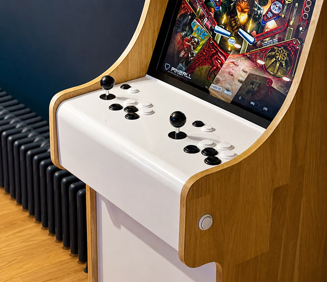 pixel art cafe arcade