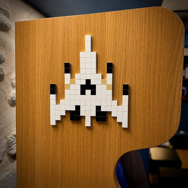 pixel art cafe arcade