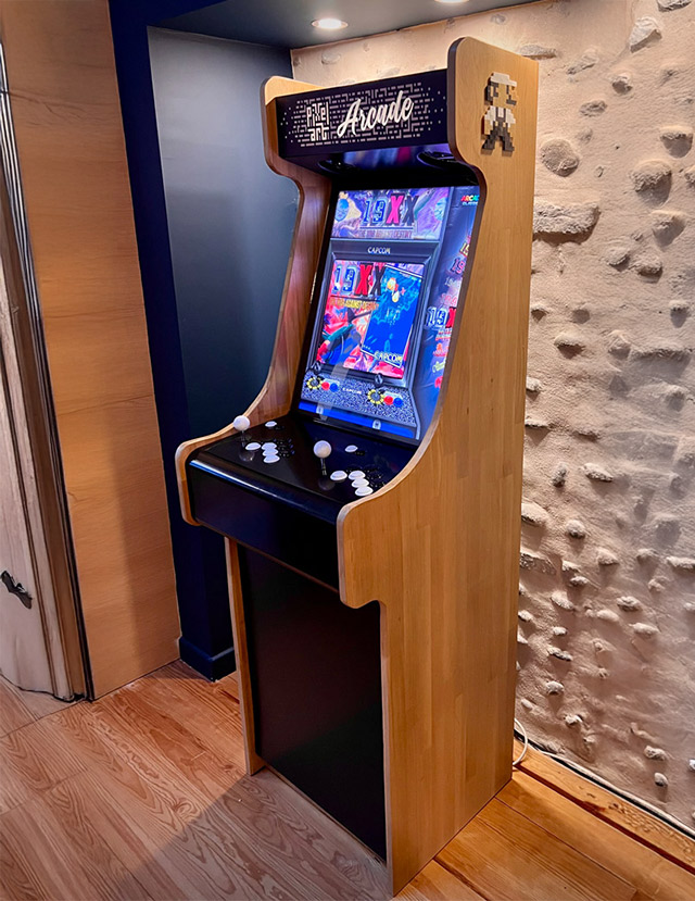 pixel art cafe arcade