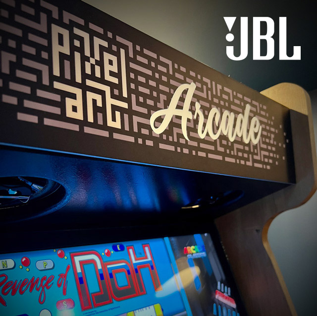 pixel art cafe arcade